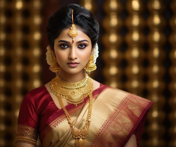 tamil-bride-exudes-elegance-maroongold-kanjeevaram-her-jewelry-revealing-her-legacy_878783-13649